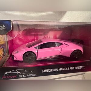 Pink slips- Pink Lamborghini Huracán Toy Car